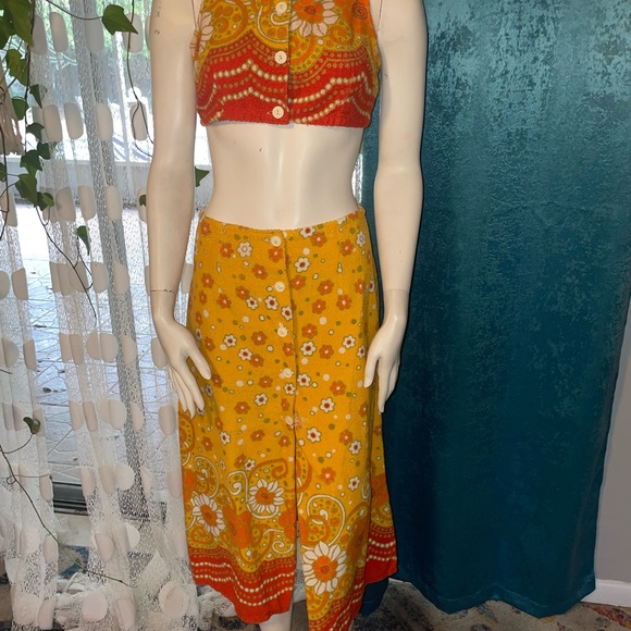 Vintage, two piece, terry cloth and one of a kind🌞 - Picture 1 of 9